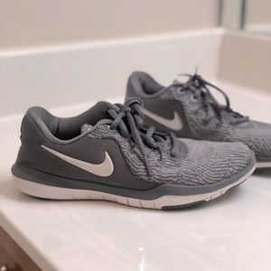 Gray Nike shoes